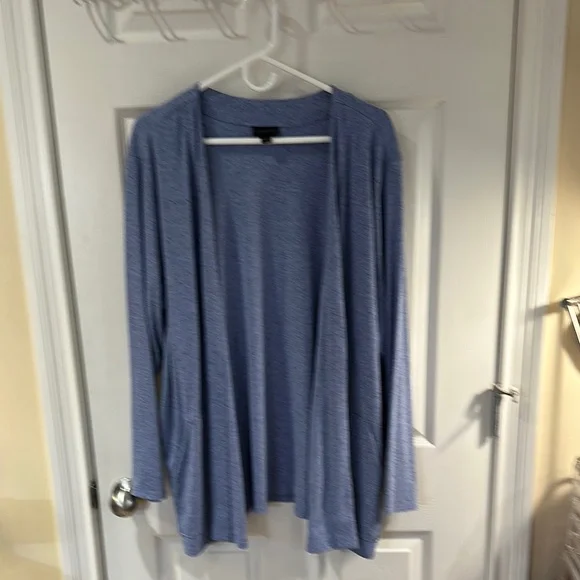 Women's space dyed Open Front Cardigan - Picture 1 of 5